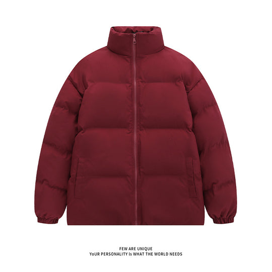 Unisex wattierte Steppjacke mit Stehkragen, zwei Taschen und elastischen Bündchen Shop Nory