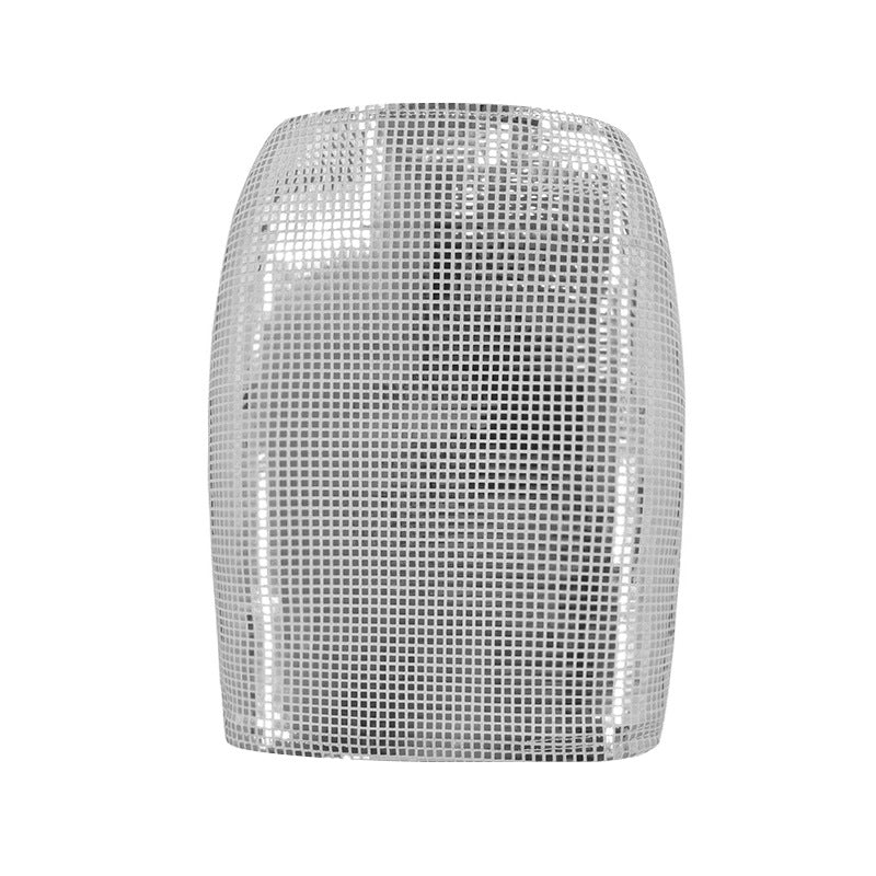 Damen Glitzernder Paillettenrock