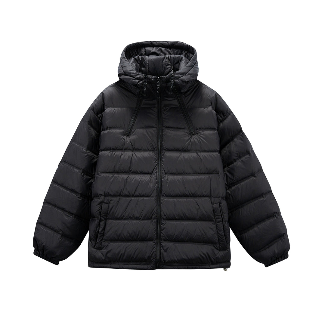Herren Boxy-Pufferjacke mit hoher Stehkapuze, doppeltem Frontreißverschluss und Tunnelzug Shop Nory