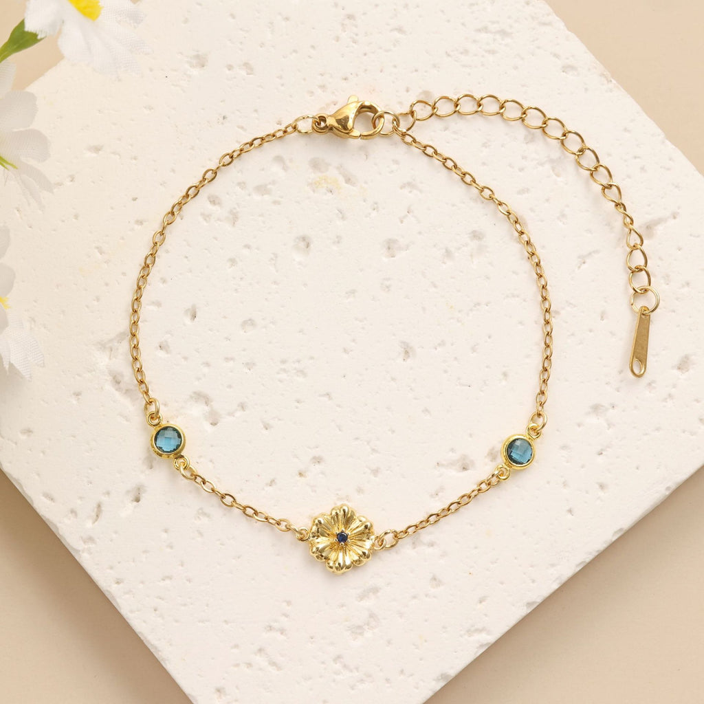 Damen filigranes Armband mit floralem Design Shop Nory
