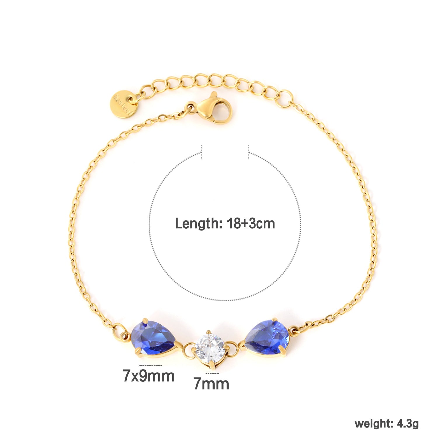 Damen Armband mit funkelnden Kristallelementen Shop Nory