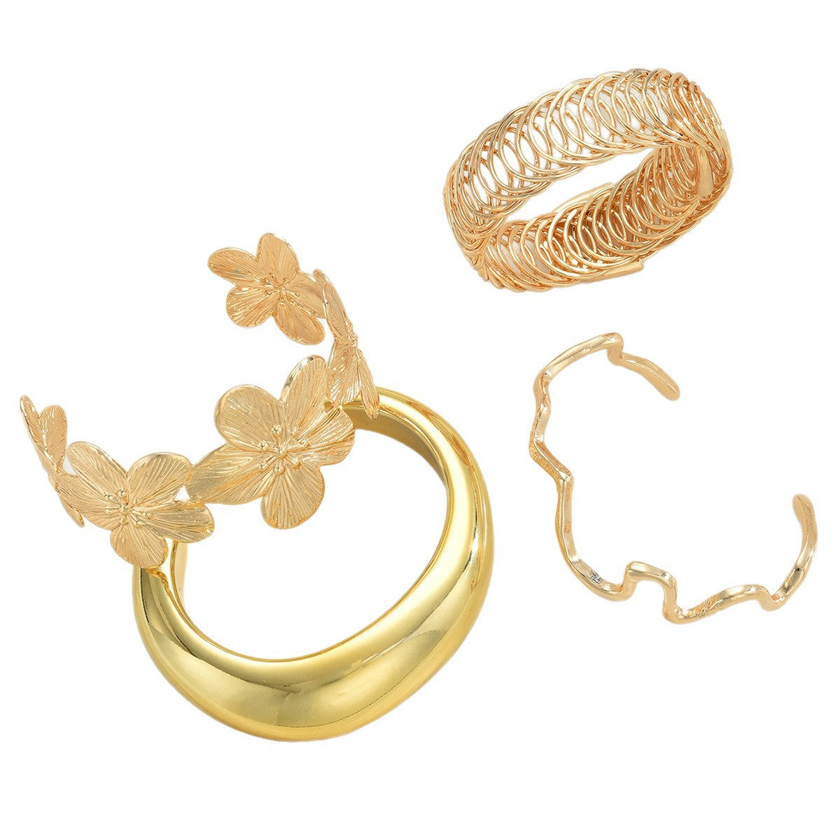 Damen Armreifen-Set mit verschiedenen eleganten Designs und modernen Akzenten Shop Nory