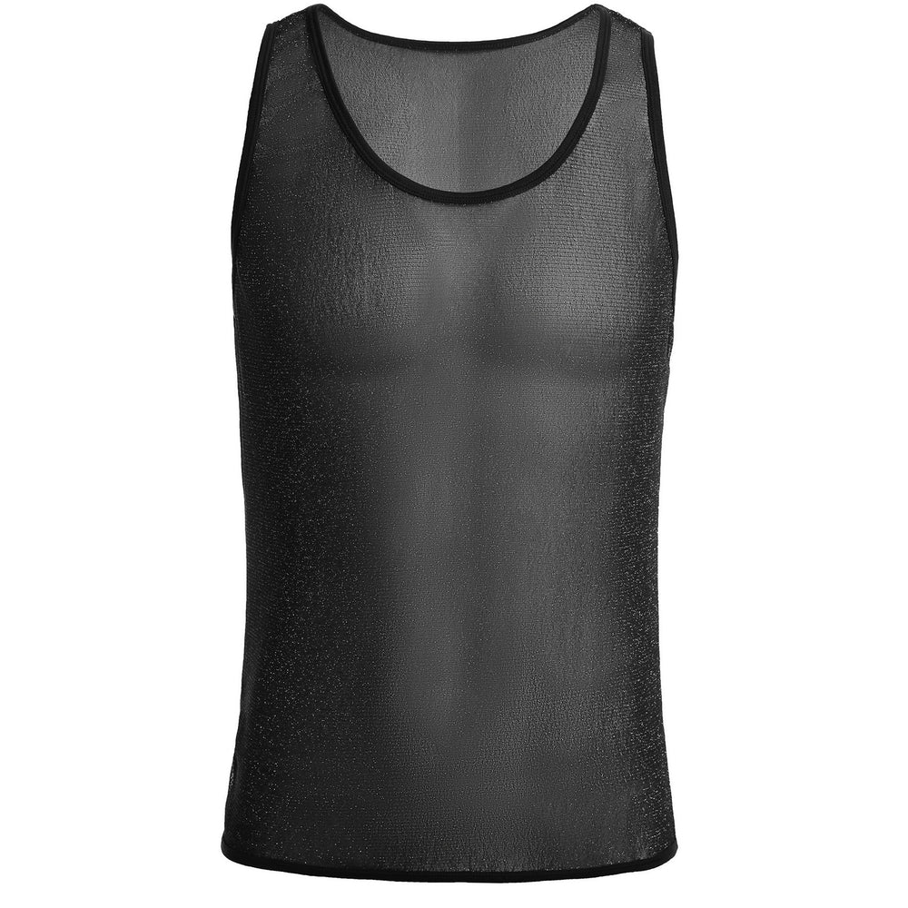Herren Sportliches Netz-Tanktop