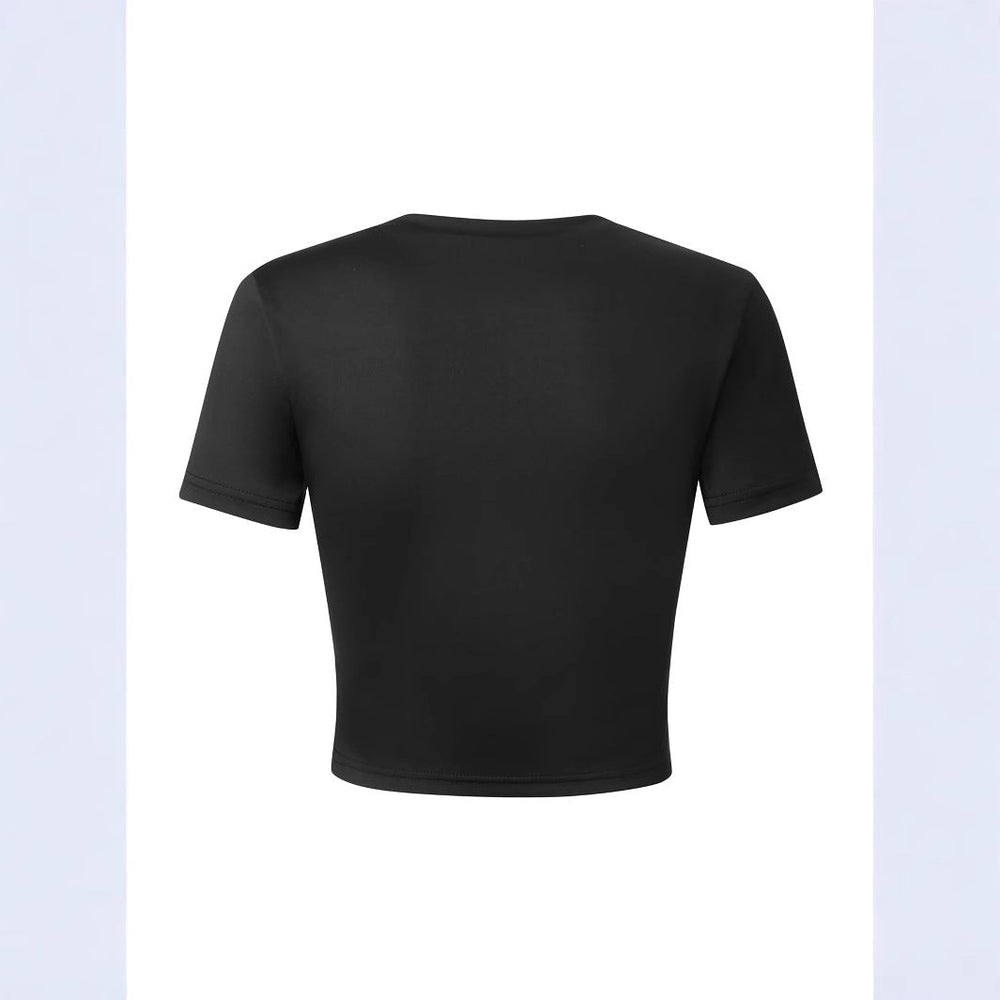 Damen T-Shirt mit stylischem Sternmotiv und Leo-Print