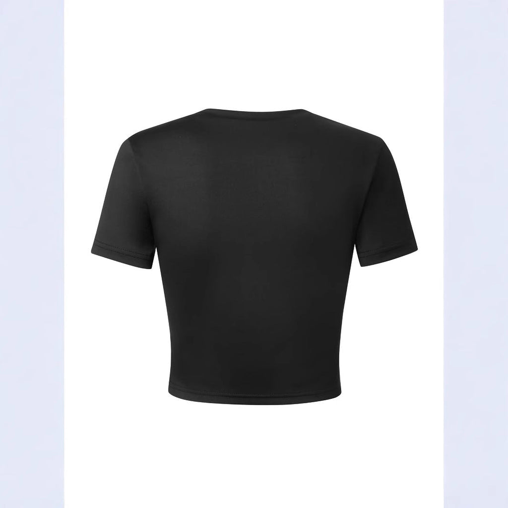 Damen T-Shirt mit stylischem Sternmotiv und Leo-Print
