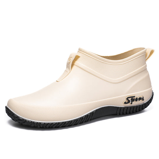 Damen Wasserdichte Ankle-Gummischuhe mit elastischem Schaft und griffiger Laufsohle Shop Nory