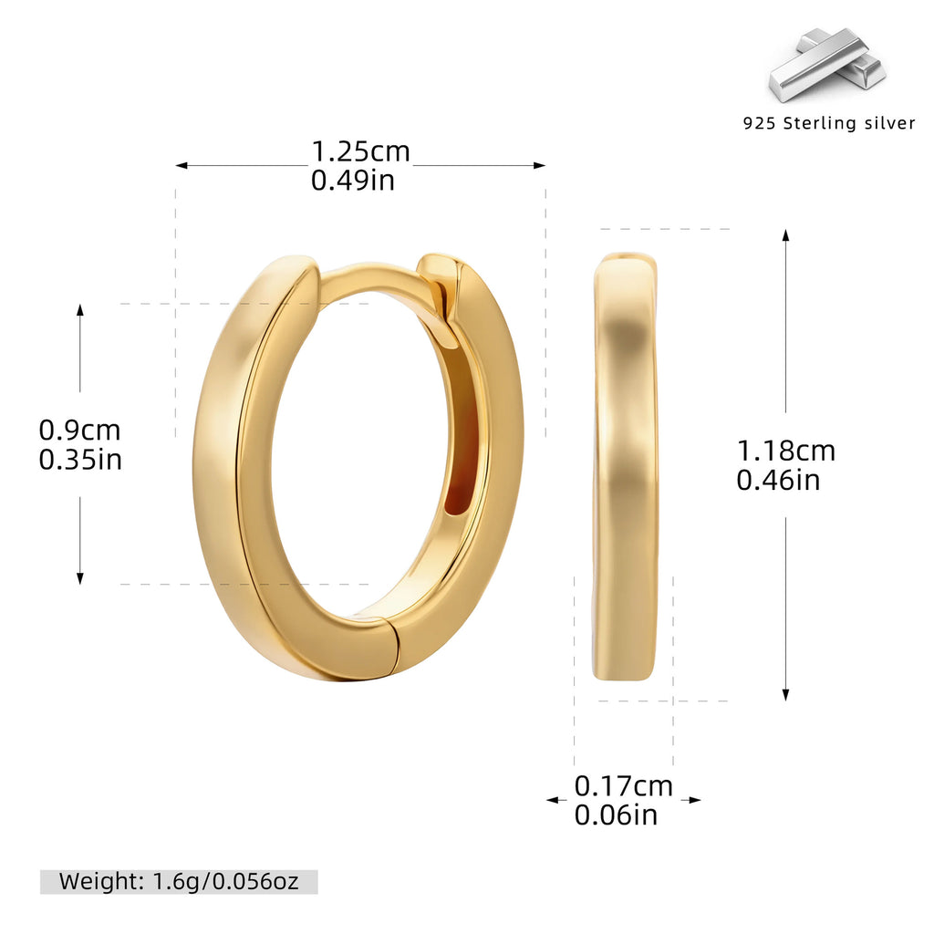 Damen Creolen mit modernem geschwungenem Design aus hochwertigem 925 Sterling Silber Shop Nory