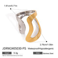 Damen Offenes Armband mit elegantem geschwungenem Design aus hypoallergenem Edelstahl Shop Nory
