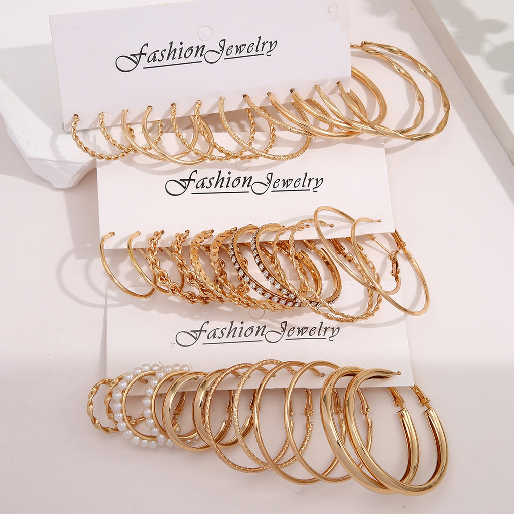 Damen Ohrstecker-Set mit verschiedenen eleganten Designs Shop Nory