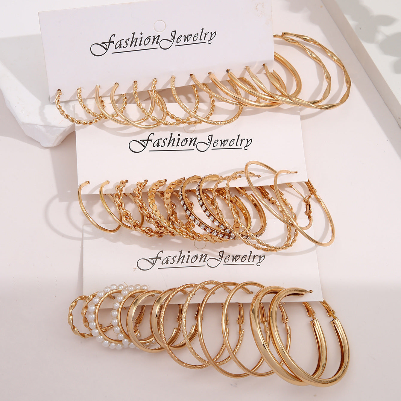 Damen Ohrstecker-Set mit verschiedenen eleganten Designs Shop Nory