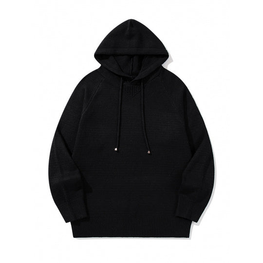 Unisex Oversize Strickkapuzenpullover mit Raglanärmeln und Rippbündchen Shop Nory