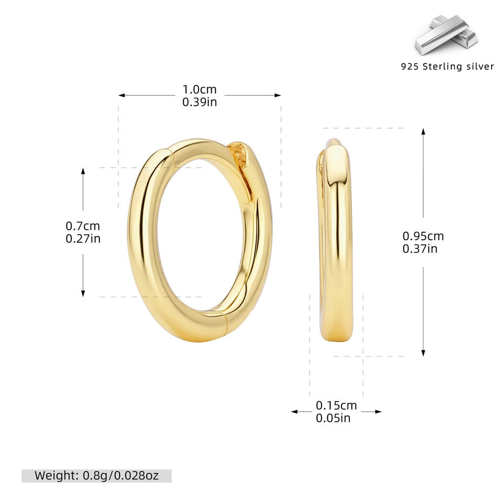 Damen Creolen mit modernem, geschwungenem Design aus 925 Sterling Silber Shop Nory
