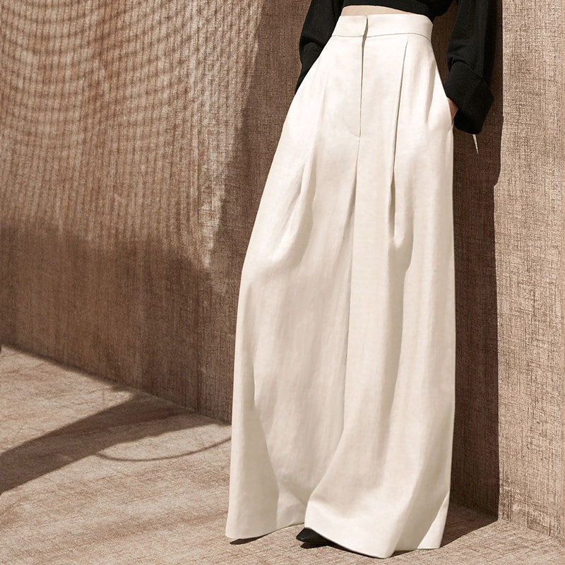 Damen Weite Leinenhose Shop Nory