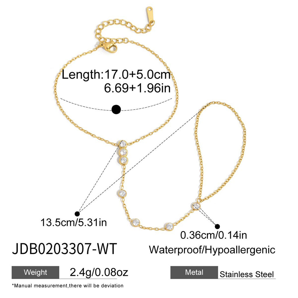 Damen Armband mit funkelnden Zirkonia aus hochwertigem Edelstahl Shop Nory