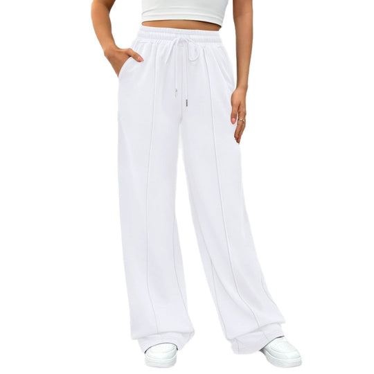 Damen nan komfortable High-Waist Jogginghose mit Kordelzug und tiefen Eingrifftaschen Shop Nory