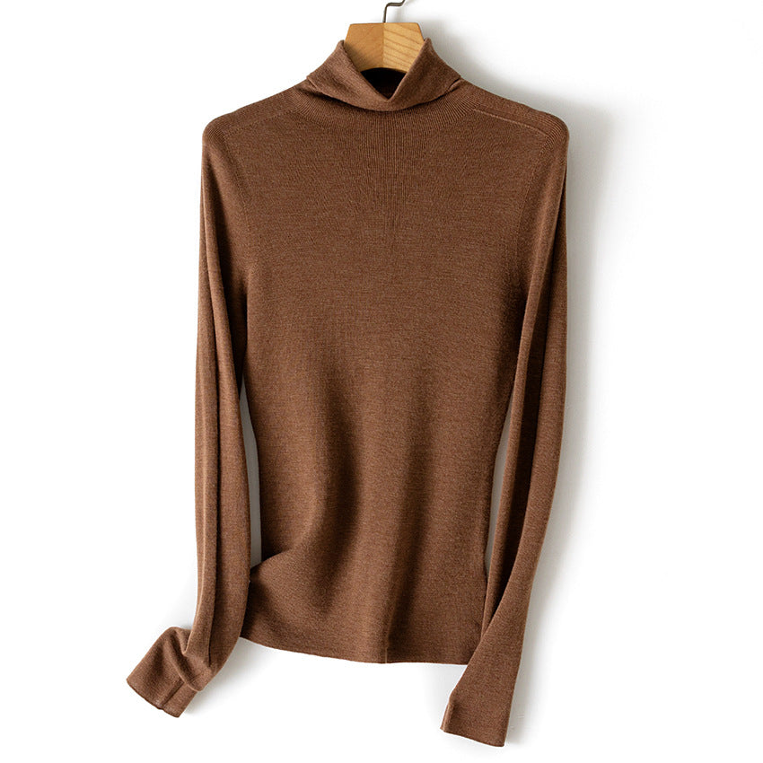 Damen Feiner Rollkragenpullover aus Stretch-Feinstrick mit schmaler Schnittführung Shop Nory