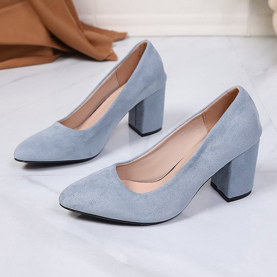 Damen Elegante Pumps mit modernem Blockabsatz