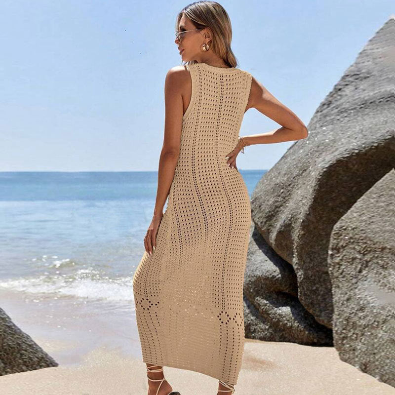 Damen gehäkeltes Sommer-Maxikleid