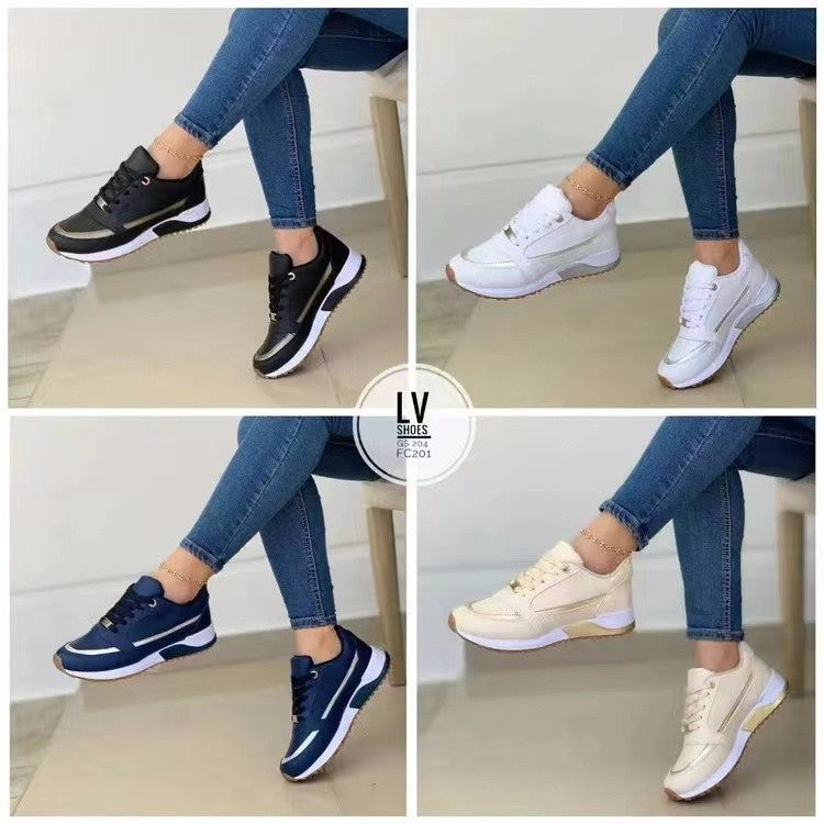 Damen Komfort-Keil-Sneaker im Retro-Sportstil Shop Nory
