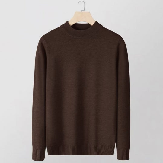 Damen Feinstrick-Stehkragenpullover aus Baumwollmix mit gerippten Bündchen Shop Nory