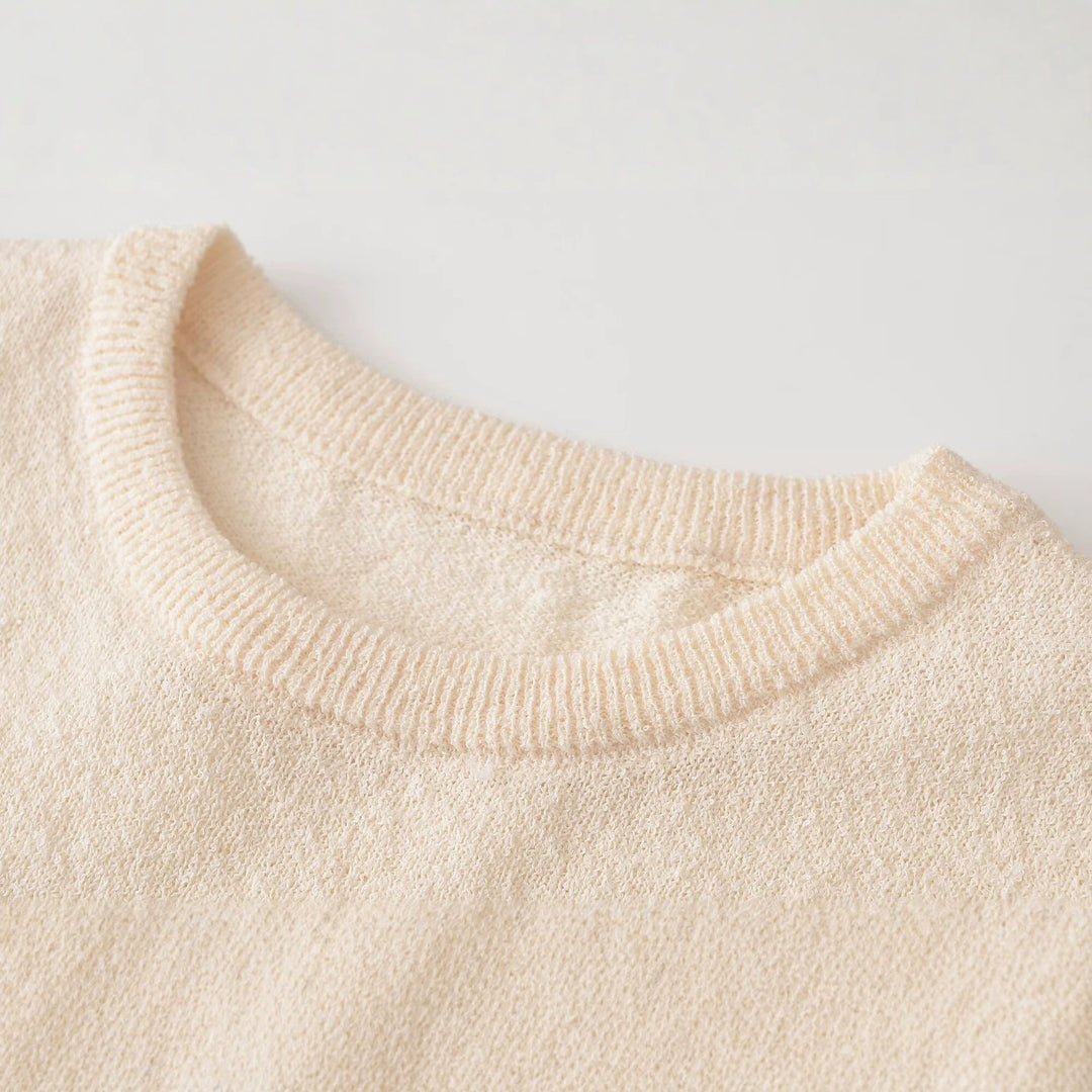 Damen Feinstrickpullover mit Spitzenbesatz und Bogenkante Shop Nory