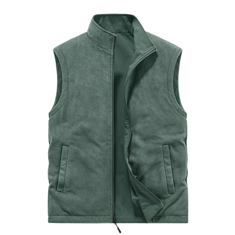 Herren Multifunktionale Utility-Weste mit Fleece-Innenfutter und Mehrfach-Taschen Shop Nory