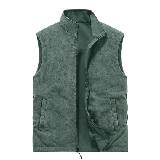 Herren Multifunktionale Utility-Weste mit Fleece-Innenfutter und Mehrfach-Taschen Shop Nory