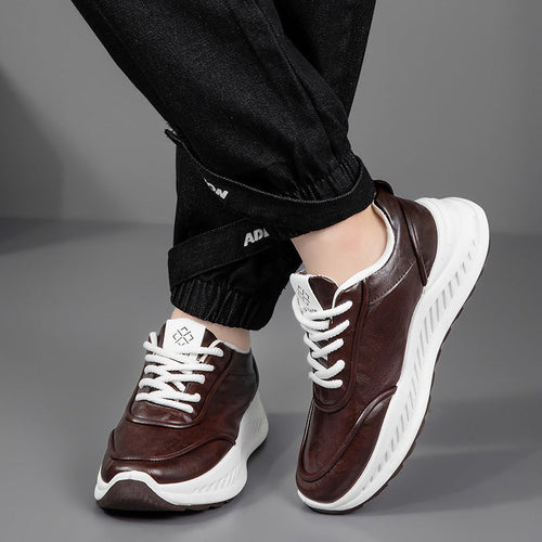 Damen Sneaker aus hochwertigem Leder mit dämpfender Sohle