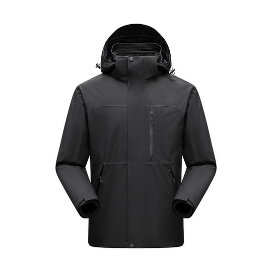 Herren Wasserabweisender Winterparka mit abnehmbarer Kapuze und getapten Nähten Shop Nory