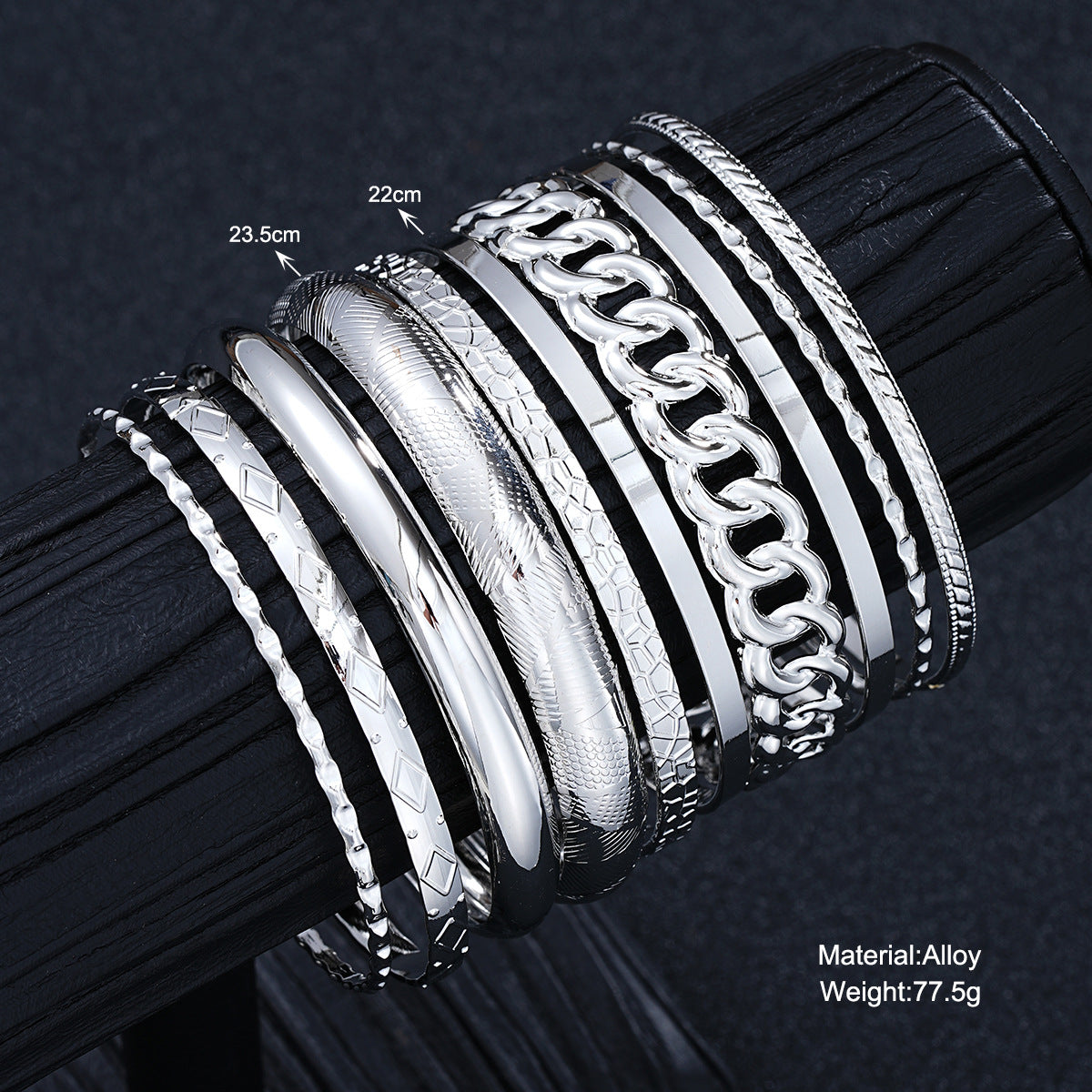Damen stilvolles Armreif-Set aus hochwertigem Edelstahl Shop Nory