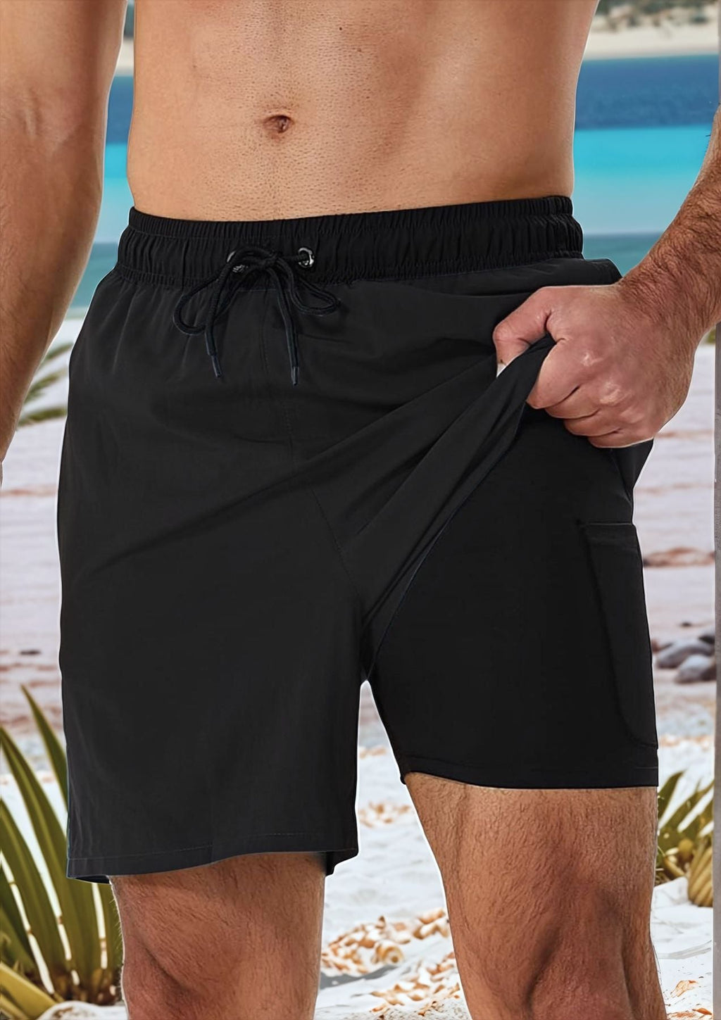 Herren Komfortable Badeshorts