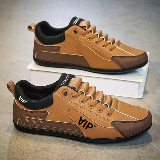 Herren Casual-Sneaker im Retro-Look mit geprägtem Obermaterial und kontrastierenden Overlays Shop Nory