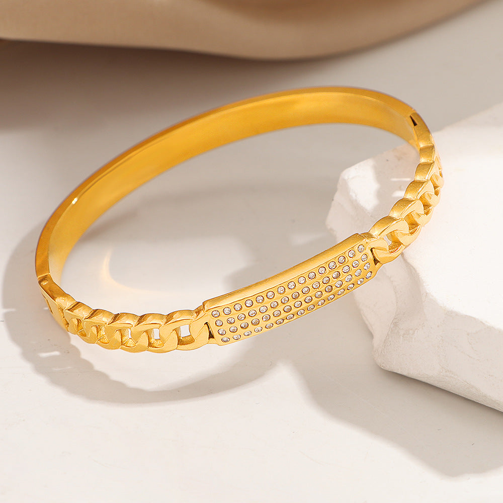 Damen Texturierte Diamant-Akzent Armreif Shop Nory