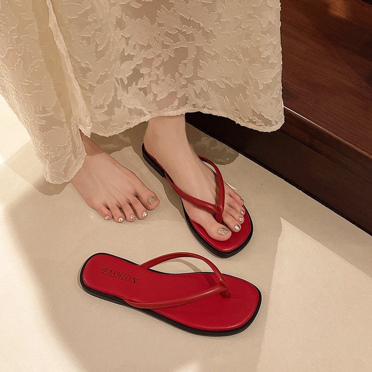 Damen modische Flip-Flops mit komfortablem Fußbett und raffiniertem Riemen