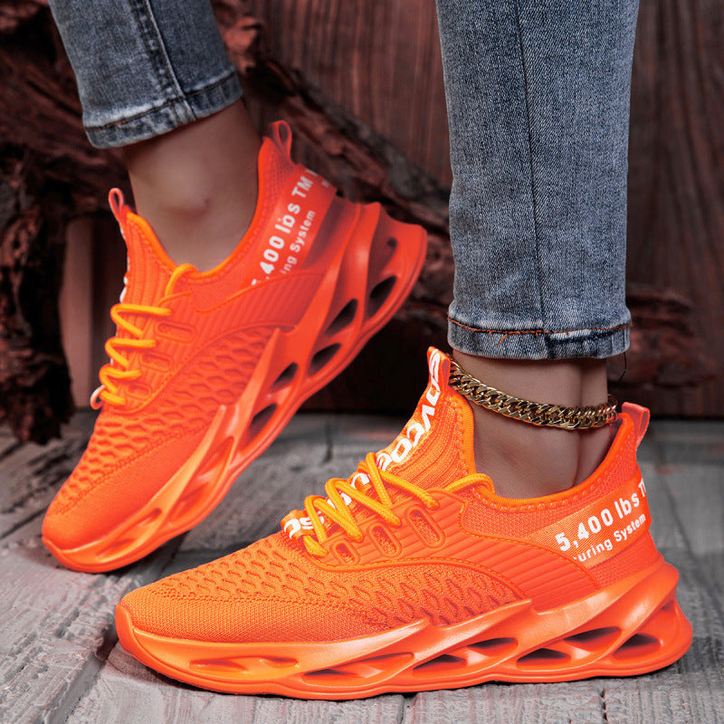 Damen Luftkissen-Sneaker mit transparenter Luftsohle und gestricktem Oberschuh Shop Nory