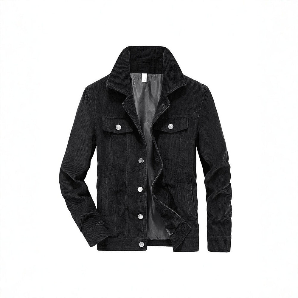Herren Cordjacke aus Feincord mit Hemdkragen, Brustklappen und gesteppter Innenfütterung Shop Nory