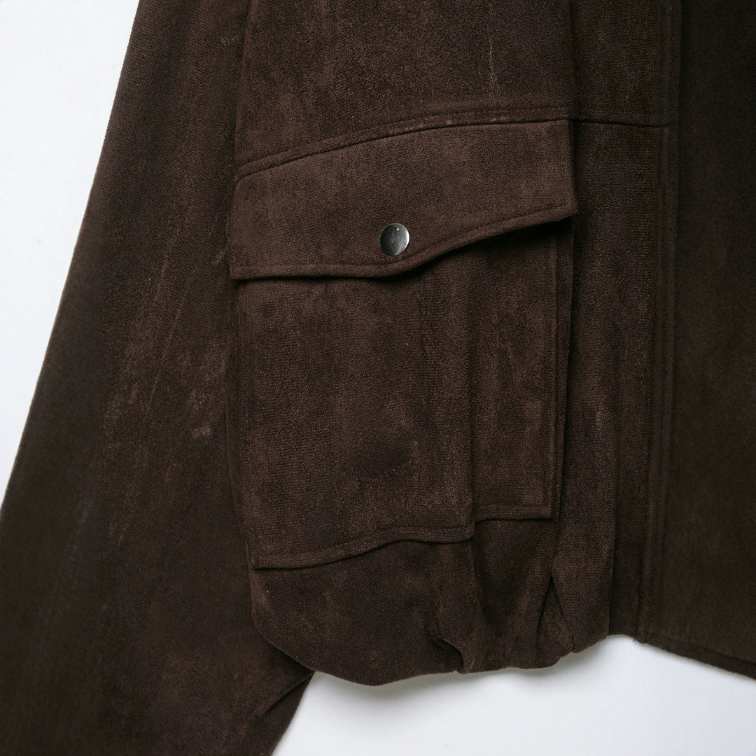 Damen Kurze Wildlederoptik-Fieldjacke Shop Nory