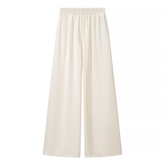 Damen Plissierte Palazzo-Hose aus veganem Lederimitat mit hohem Bund Shop Nory