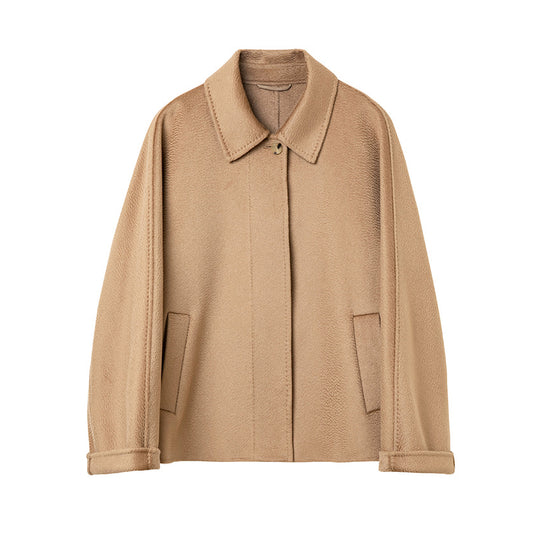 Damen Teddyjacke mit Hemdkragen und verdeckter Knopfleiste Shop Nory