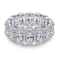 Damen Luxus Verlobungsring mit funkelnden Zirkonia-Details Shop Nory