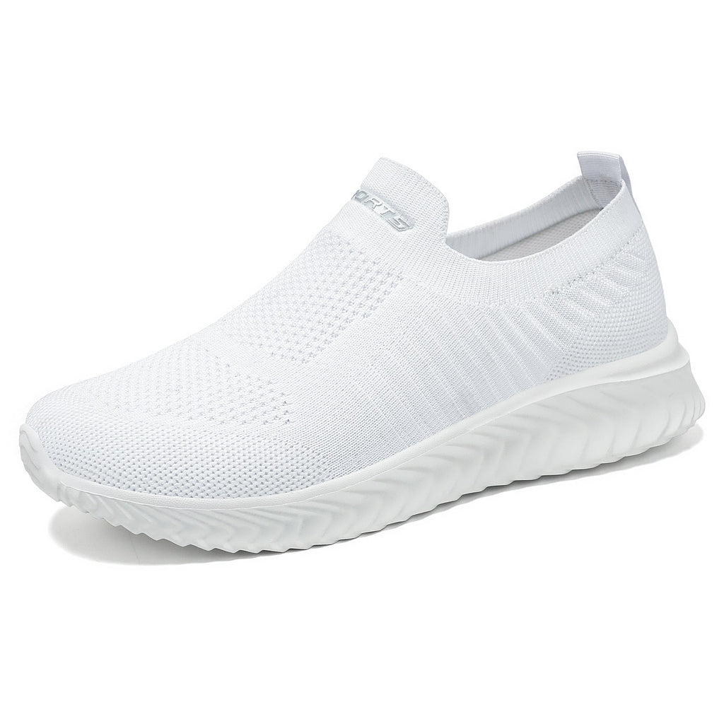 Damen Luftige Slip-On Sneakers mit flexiblem Strickoberteil