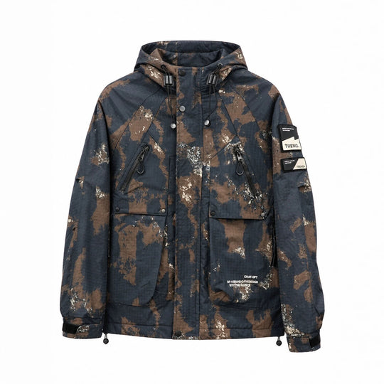 Herren Technischer Camouflage-Parka mit Kapuze und Ripstop-Außenmaterial Shop Nory
