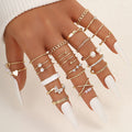 Damen stilvolles und kreatives Ring-Set Shop Nory
