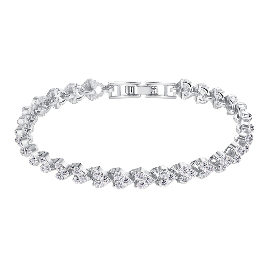Damen Armreifen mit funkelnden Zirkonia Steinen Shop Nory