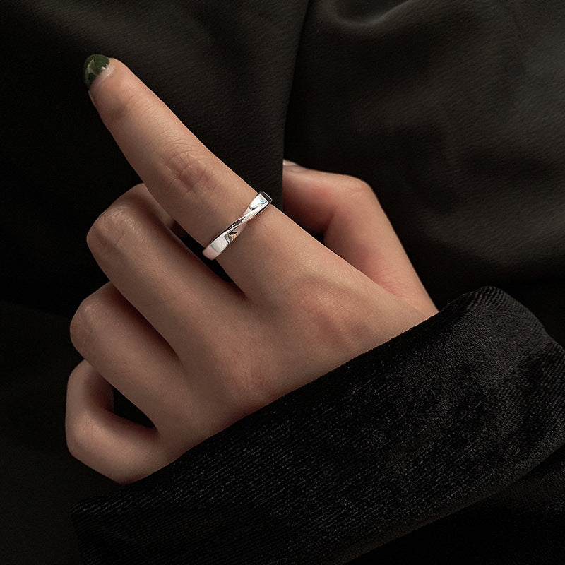 Damen Offener Edelstahlring im modernen Design Shop Nory