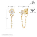 Damen Ohrhänger mit funkelnden Zirkon-Anhängern aus 925 Sterling Silber Shop Nory