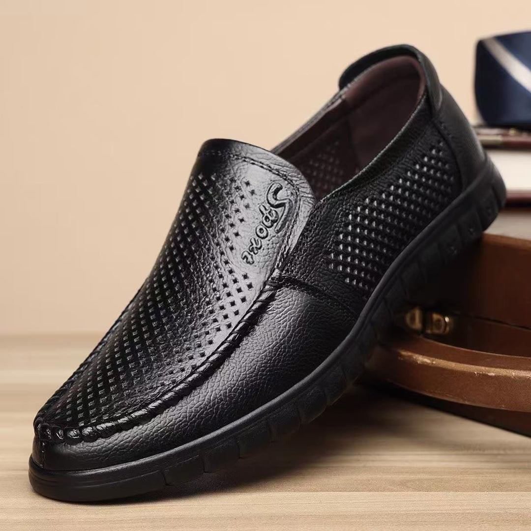 Herren Bequeme Lederslipper Shop Nory