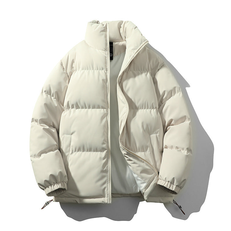 Unisex Wattierte Stepp-Übergangsjacke mit hohem Kragen und verstellbarem Saum Shop Nory