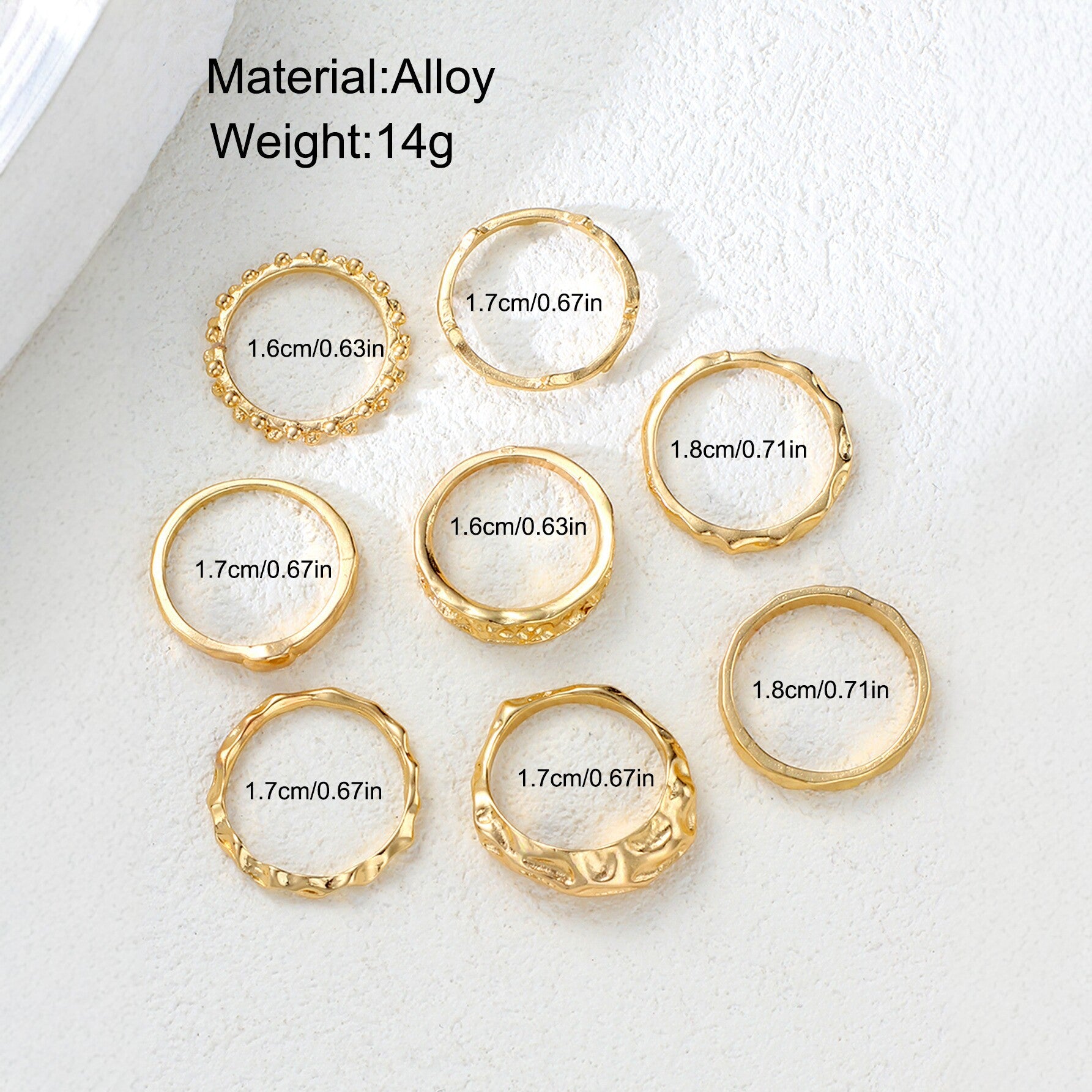 Damen Ring-Set mit einzigartigen und kunstvollen Designs Shop Nory