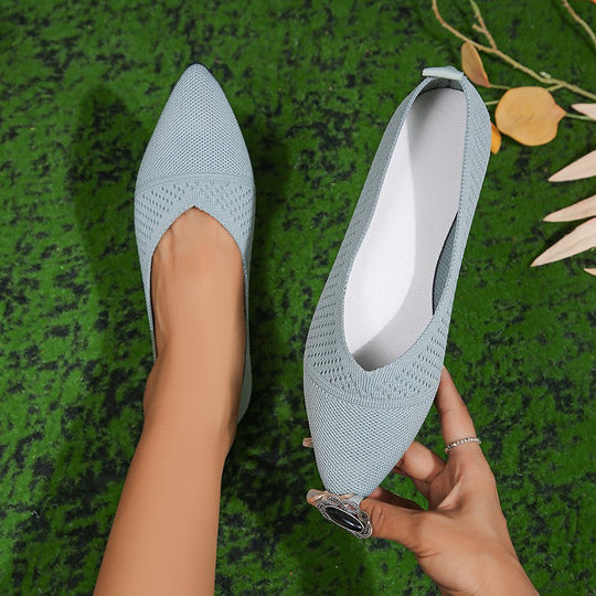 Damen Slingback-Ballerinas mit atmungsaktivem Netzdesign und flexiblem Fußbett